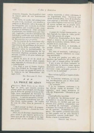La prole de Adán.