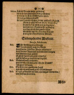Siebenzehender Auftritt.