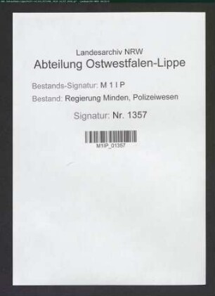 Polizeianwälte in Kreis und Stadt Bielefeld