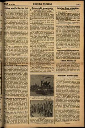 Zweite Ausgabe vom Mittwoch, den 09. Juli 1941.