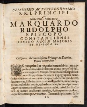 a2r-b1v, Epistola Nuncupatoria.