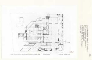 Kulturinstitut Istanbul (Diplomarbeit bei Willy Kreuer): Grundriss Untergeschoss (Alternativentwurf) 1:200
