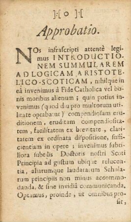 Approbatio.