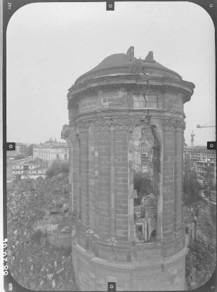 Dresden-Altstadt, Neumarkt. Ruine der Frauenkirche