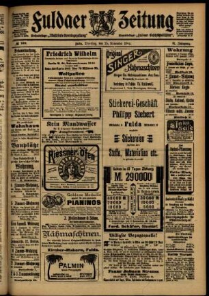 Zweite Ausgabe vom Dienstag, den 15. November 1904.
