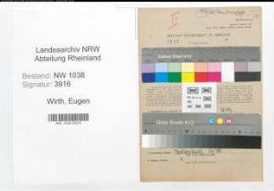 Entnazifizierung Eugen Wirth , geb. 18.12.1910 (Kaufmaennischer Angestellter)
