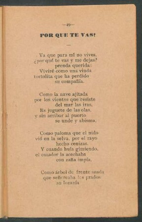 Por que te vas?