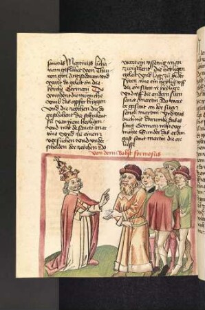 Papst Formosus mit fünf Gläubigen