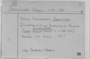 Taddel, Bernhard - Tettau, Sophia Barbara von