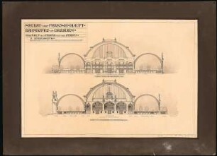 Hauptbahnhof, Dresden: 2 Querschnitte