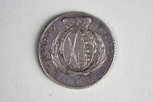 1 Konventions-Taler, Kursachsen, Silber