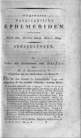 Drittes Stück März 1804