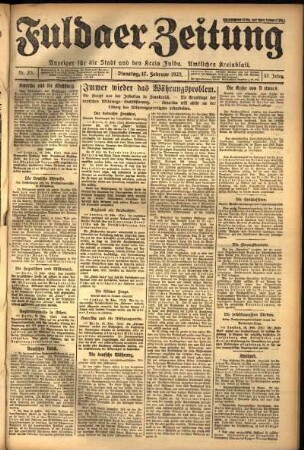 Ausgabe vom Dienstag, den 17. Februar 1925.