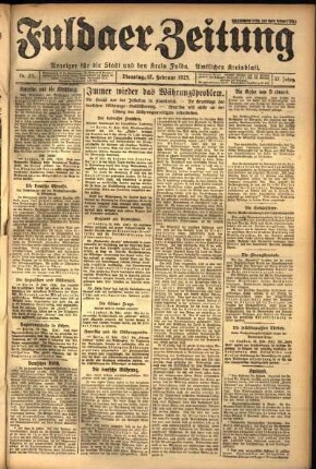 Ausgabe vom Dienstag, den 17. Februar 1925.