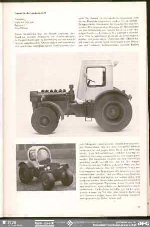 Traktor für die Landwirtschaft : Verkehrsmittel/Produktideen