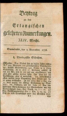 XLIV. Woche