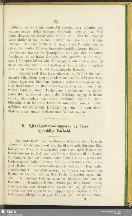 B. Bjegbygnings-Grupperne og deres gjensidige Forhold