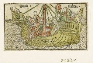 Navis stulrorum, Titelholzschnitt aus: Sebastian Brant, "Stultifera Navis", Basel 1498
