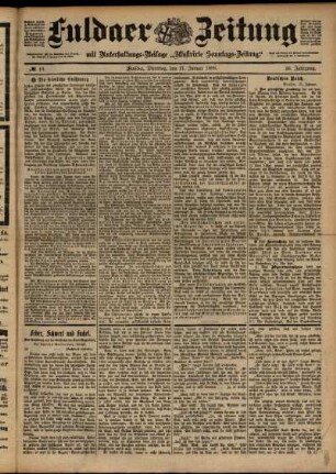 Ausgabe vom Dienstag, den 17. Januar 1899.