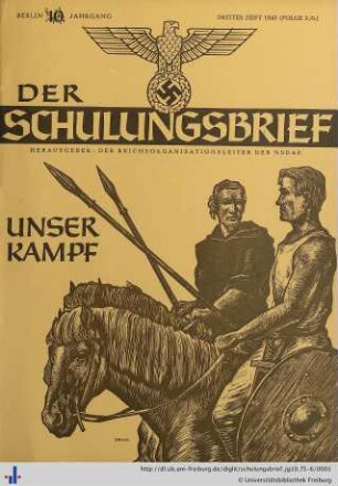 X. Jahrgang, Folge 5-6: Der Schulungsbrief