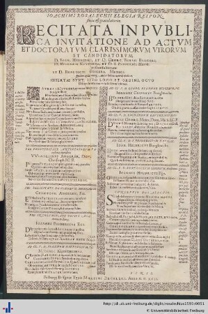 Elegia Responsoria & gratulatoria