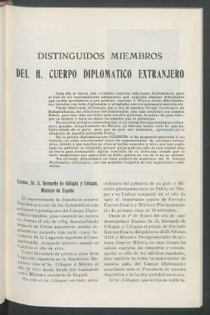 Distinguidos Miembros del H. Cuerpo Diplomáitico Extranjero
