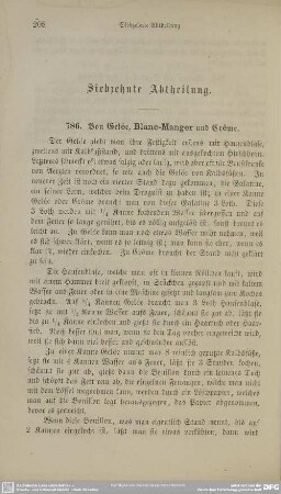 Siebzehnte Abtheilung. Von Gelée, Blanc-Manager und Crême