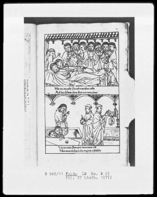 Illustrationen zur Vita Sancti Benedicti & Bis-Bini-Vita — ---, Folio 37rectoBildseite