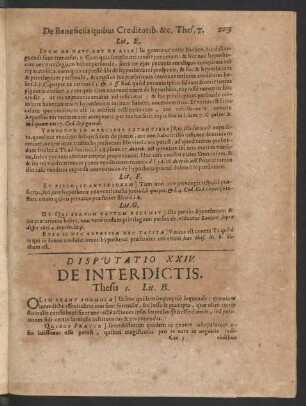 Disputatio XXIV. De Interdictis