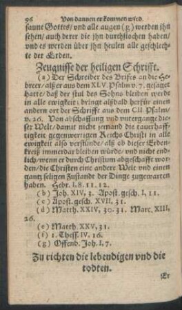 Zu richten die lebendigen und die todten.