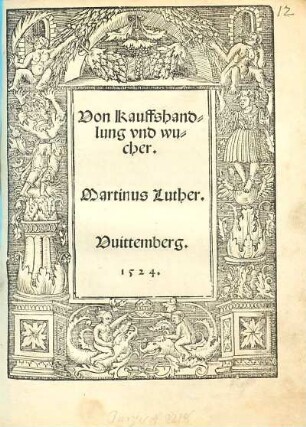 Von Kauffshandlung vnd wucher
