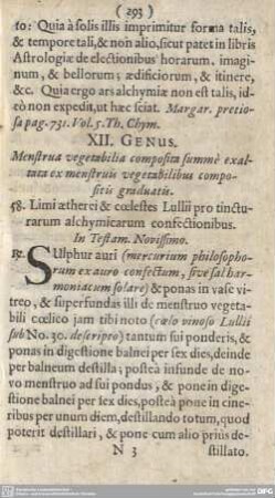 XII. GENUS.