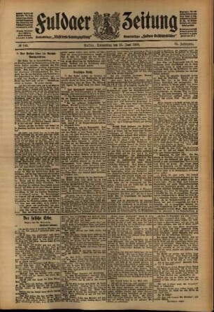 Ausgabe vom Donnerstag, den 25. Juni 1908.