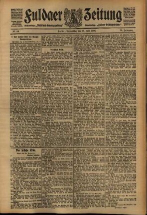 Ausgabe vom Donnerstag, den 25. Juni 1908.