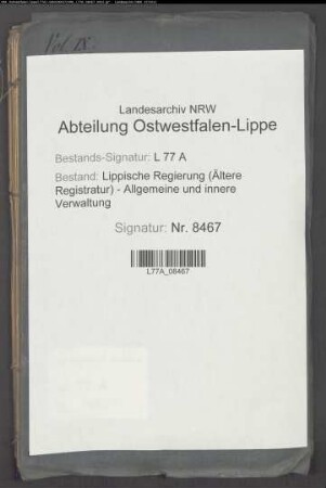 Kommunalwege(-straßen) im Amt Lage, Bd. 9