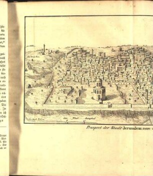 Tab. V. Prospect der Stadt Jerusalem vom Oelberge.