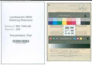 Entnazifizierung Paul Kreuzenbeck , geb. 22.03.1887 (Beamter)