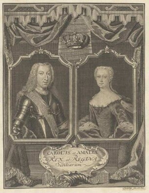 Bildnis von Carolus III. (und seiner Frau Maria Amalie)