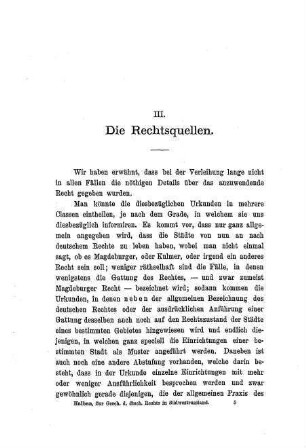 III. Die Rechtsquellen