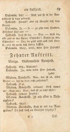 Zehnter Auftritt