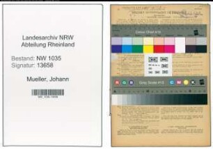 Entnazifizierung Johann Mueller , geb. 07.09.1895 (Schlosser)