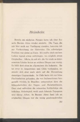 Heimkehr.