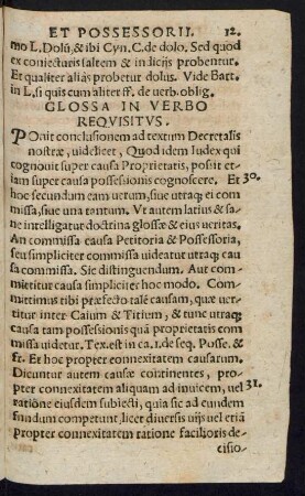 Glossa In Verbo Requisitus.