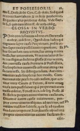Glossa In Verbo Requisitus.