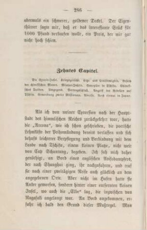Zehntes Capitel