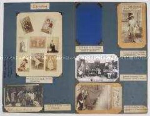 Russland-Mappe 6, Unterhaltung 1, Mappe mit Fotos von Theateraufführungen deutscher Kriegsgefangener in Russland