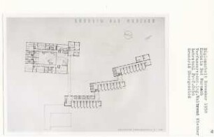 Kurheim Bad Wurzach (Diplomarbeit bei Karl Wilhelm Ochs): Grundriss Obergeschoss 1:200
