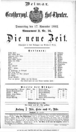 Die neue Zeit