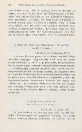 2d. Ausgrabungsbericht