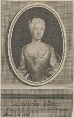 Bildnis der Prinzessin Ludovica Ulrica von Preussen